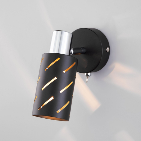 Спот Eurosvet Fente 20090/1 черный/хром (a050197) 