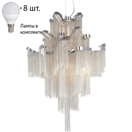 Подвесная люстра Favourite Multivello с лампочками 1156-8P+Lamps E14 P45 