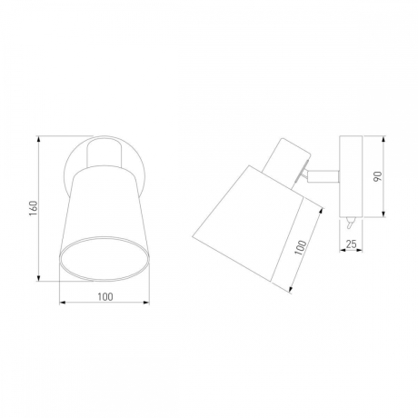 Нарушена упаковка!  <155518>  Настенный светильник с выключателем Eurosvet Culver 20080/1 хром/голубой