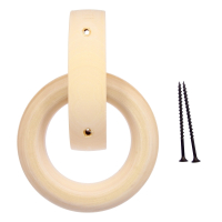 Нарушена упаковка!  <296651> Ручка дверная кольцо, липа, 115мм ''Банные штучки'' 30042