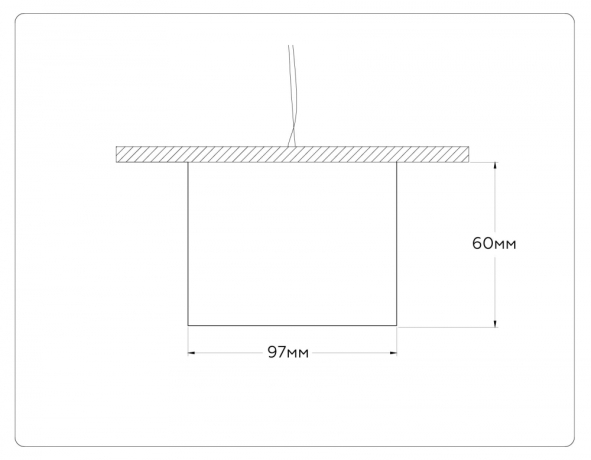 Накладной точечный светильник GX53 Ambrella light TN52892 
