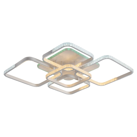 Светодиодная диммируемая люстра с ПДУ Profit Light 8026/4+1 WHT B 164W+10W RGB 