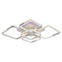 Светодиодная диммируемая люстра с ПДУ Profit Light 8026/4+1 WHT B 164W+10W RGB