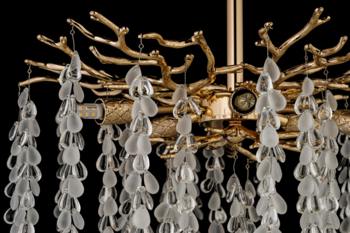 Потолочная люстра с лампочками Dio D arte Tavenna H 1.3.46.800 G+Lamps 