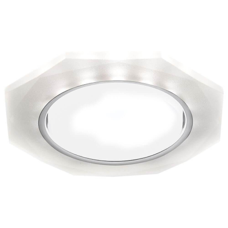 G216 CH/WH Встраиваемый точечный светильник GX53 с LED подсветкой Ambrella light Compo 