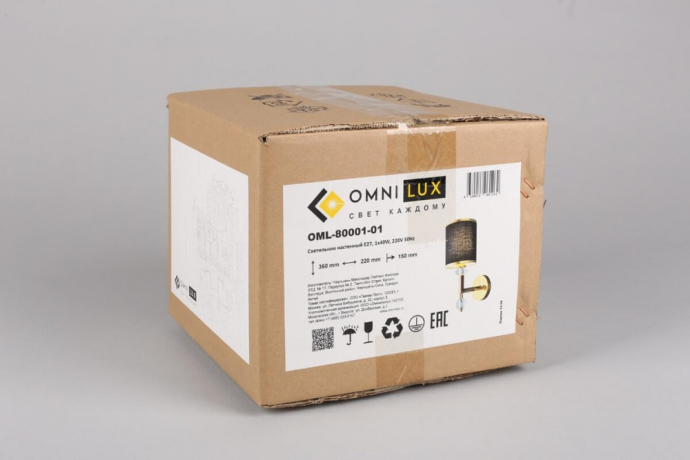 Бра с лампочкой Omnilux OML-80001-01+Lamps 