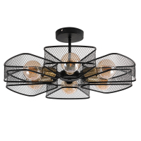 Люстра на штанге с лампочками Arte lamp A7044PL-6BK+Lamps