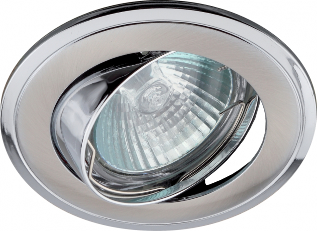 Точечный встраиваемый литой поворотный светильник Эра KL22 А SN/CH C0043709 