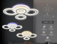 Потолочная диммируемая люстра с пультом ДУ Ambrella light FA8801