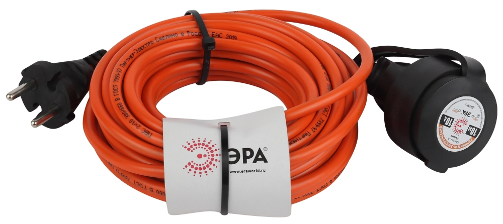 Удлинитель силовой ЭРА UPx-1-2x1-10m-IP44 Б0046805 