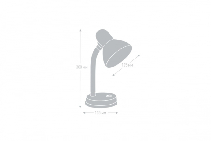 KD-301 C03 серебро Настольный светильник Camelion 10992 