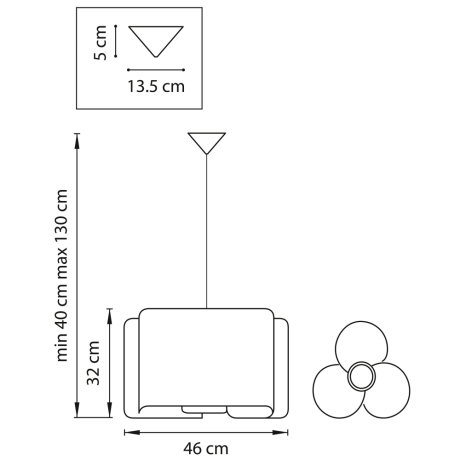 811132 Подвесная люстра Light Star PITTORE Simple Light 