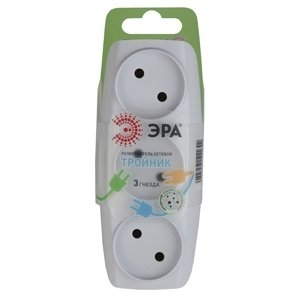 Сетевой разветвитель ЭРА SP-3-W C0045527