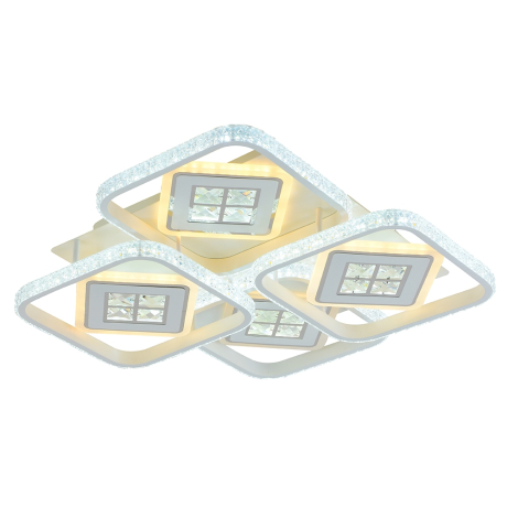 Светодиодная диммируемая люстра с ПДУ Profit Light 8051/4 WHT A 224W 