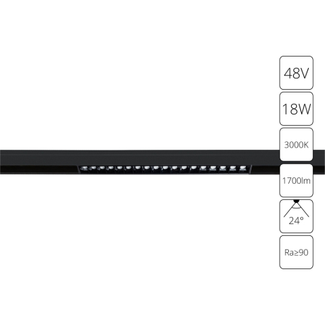 Накладной светильник Arte Lamp Linea A4675PL-1BK 