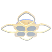 Светодиодная диммируемая люстра с ПДУ Profit Light 5892/4+4A WHT 248W+8W RGB