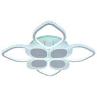 Светодиодная диммируемая люстра с ПДУ Profit Light 5892/4+4A WHT 248W+8W RGB