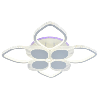 Светодиодная диммируемая люстра с ПДУ Profit Light 5892/4+4A WHT 248W+8W RGB