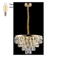 Люстра подвесная с Led лампочками в комплекте Wertmark WE102.12.303+Lamps