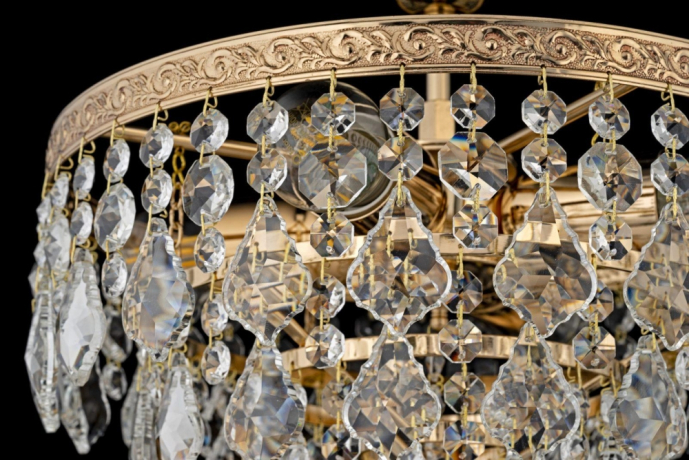 Люстра потолочная с Led лампочками в комплекте Arti Lampadari Castellana E 1.3.30.602 G+Lamps 