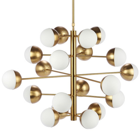 Люстра на штанге Imperiumloft Globe Cedar Moss Light 40,1667 