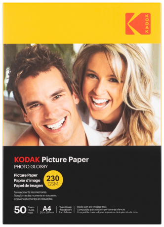 Нарушена упаковка! <744006> Фотобумага Kodak 230A420 для струйной печати A4 230 GCM Glossy 50 листов (Б0067291)
