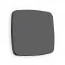 Лицевая панель OMEGA (Графит Мягкое касание) для 1-клавишных выключателей QUANT OP9010 