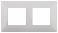 Нарушена упаковка.  <169353> Рамка на 2 поста (белый) Эра Elegance 14-5002-01 () Б0034387