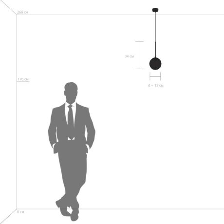 815210 Подвесной светильник Lightstar Bari (MD9500/1A) 