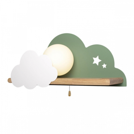 Светильник на стену с Led лампочками в комплекте LOFT IT 10134 Green+Lamps 