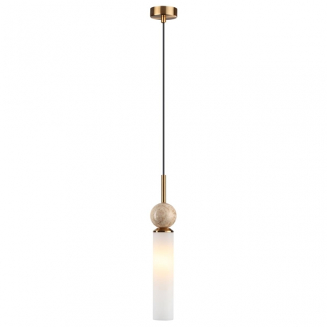 6625/1 MIDCENT ODL25 Подвесной светильник бежевый/металл/травертин IP20 1*E14 40W 220V LOLLA ODEON LIGHT 