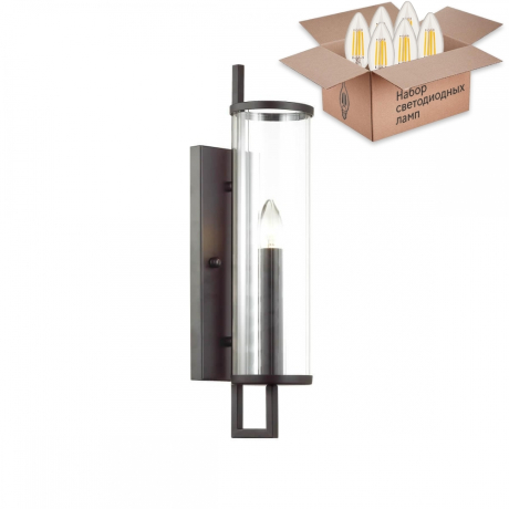 Бра Odeon Light Rena с лампочкой 4654/1W+Lamps E14 Свеча 