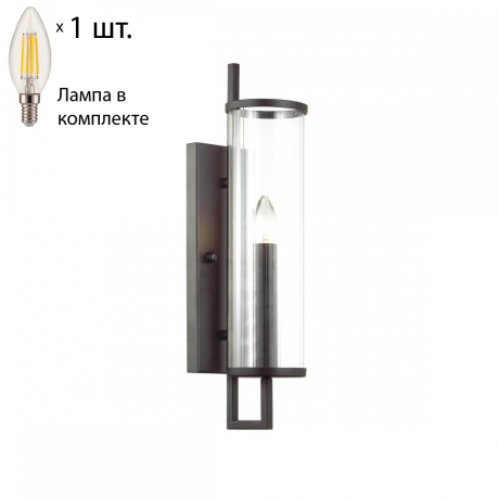Бра Odeon Light Rena с лампочкой 4654/1W+Lamps E14 Свеча 