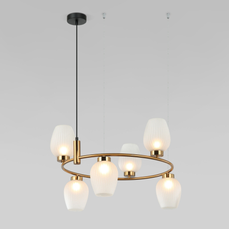 Подвесная люстра Eurosvet Alva 30183/6 латунь 