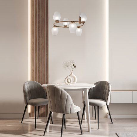 Подвесная люстра Eurosvet Alva 30183/6 латунь 