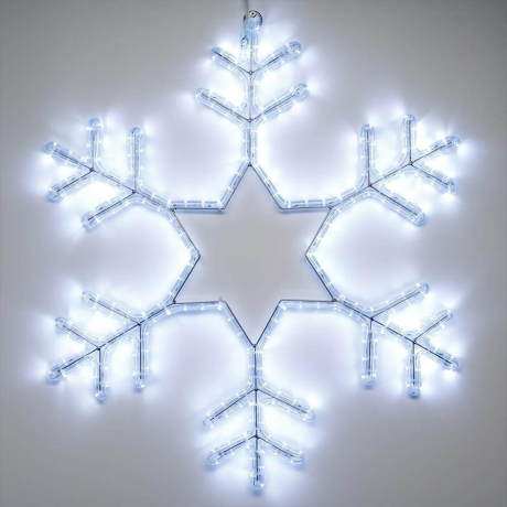Светодиодная фигура Снежинка холодный свет Ardecoled ARD-Snowflake-M3-920X920-432Led White (25307)