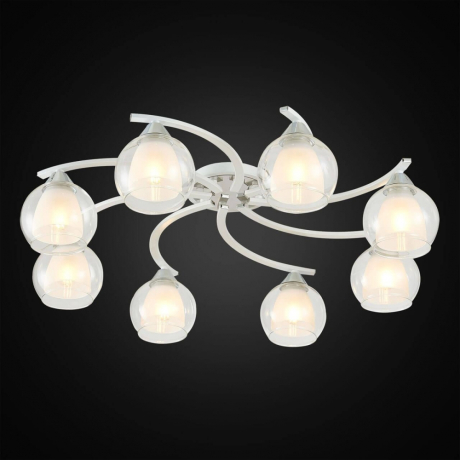 Люстра потолочная Citilux Кристи CL152180 Белый+Хром 