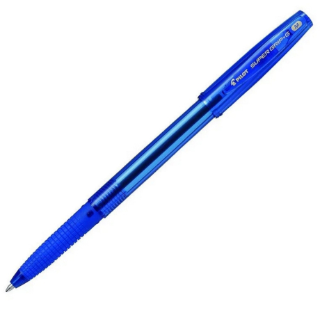 Нарушена упаковка!  <844422> Ручка шариковая с грипом PILOT Super Grip G, СИНЯЯ, узел 1 мм, линия 0,27 мм, BPS-GG-M L (144710)