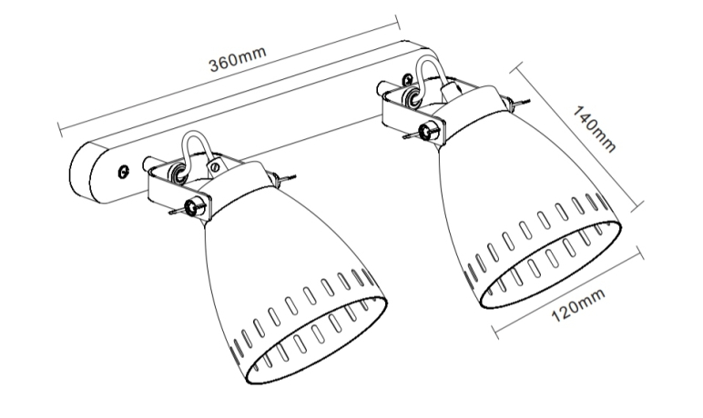 WML-428-2  С01 Спот настенный Camelion New York 13064 