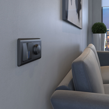 Рамка на 2 поста Werkel Stream (графит) W0022104