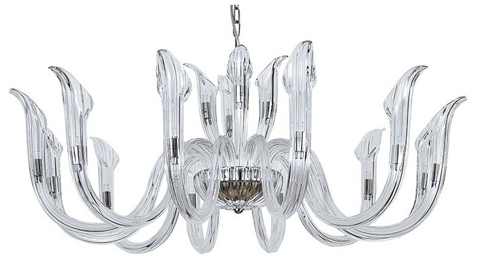 Подвесная люстра Newport 3650 3654+12/C nickel 