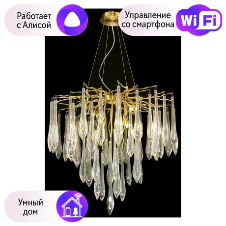 Подвесная люстра Wertmark Divina с поддержкой Алиса WE186.12.403-A 