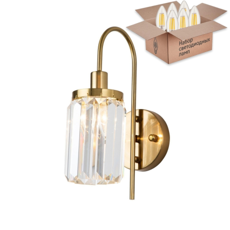 Бра с лампочкой Favourite Duke 2969-1W+Lamps E14 Свеча 