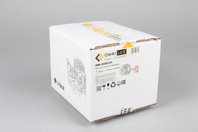 Бра с лампочкой Omnilux OML-93301-01+Lamps 