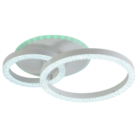 Потолочный диммируемый светильник с пультом ДУ Profit Light 5895/2 WHT 56W+6,5W RGB 