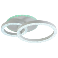 Потолочный диммируемый светильник с пультом ДУ Profit Light 5895/2 WHT 56W+6,5W RGB