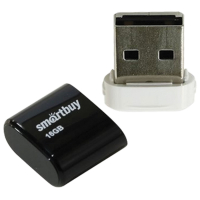 Флеш-диск 16 GB, SMARTBUY Lara, USB 2.0, черный, SB16GBLARA-K (512797)