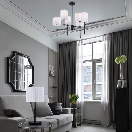 Настольная лампа с тканевым абажуром Eurosvet Notturno 01162/1 (a065667) 