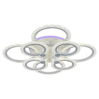Люстра светодиодная с пультом ДУ Profit Light 8003/4+4 WHT 144W+11W RGB