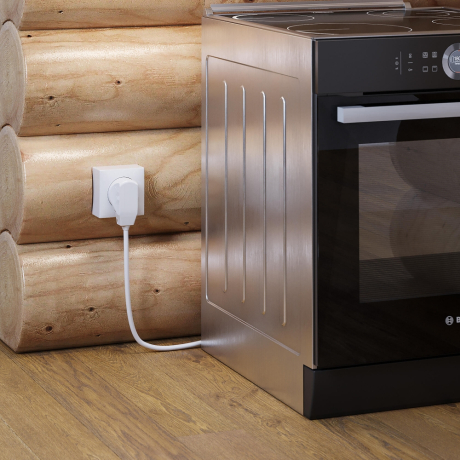 Розетка с вилкой для электроплиты 32А 250В (белый) Werkel W1189201